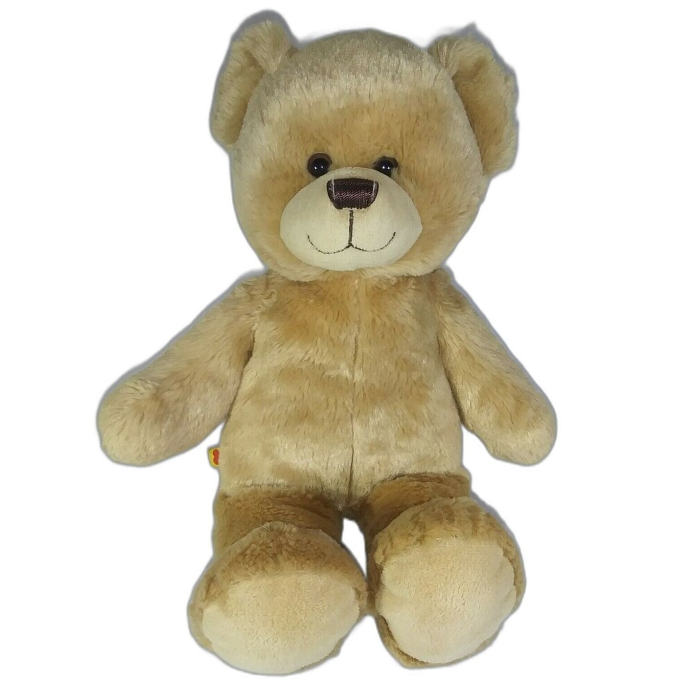 Build-A-Bear Brown Teddy Bear 16” Plush Polyester & Polyurethane Foam
